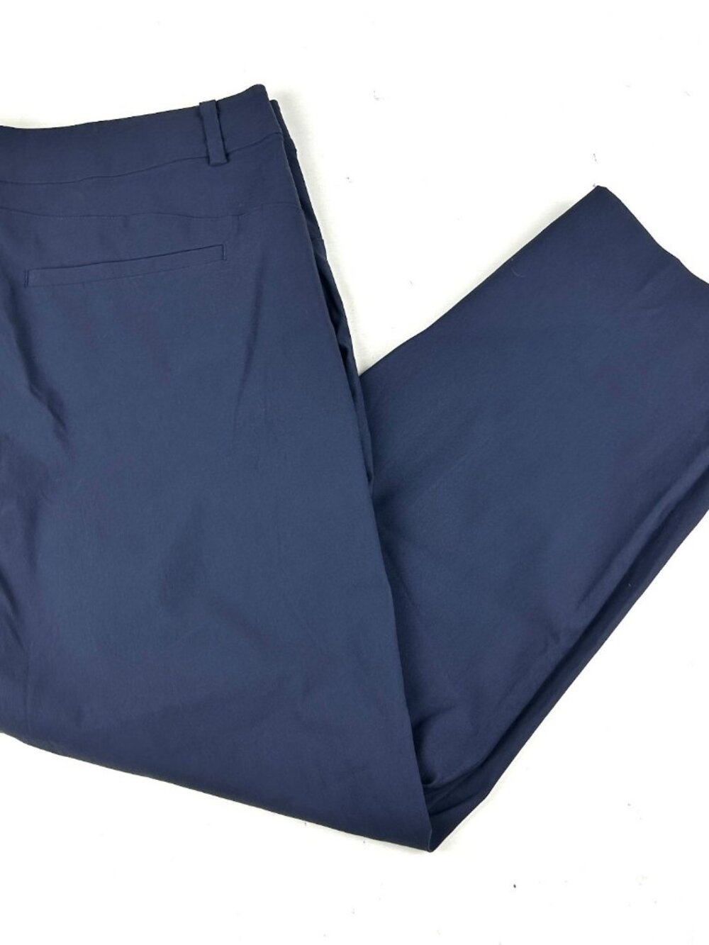 Lane Bryant Navy Blue Ankle Pants Women's 22 NWT Elastic Waist Pull On $79.95